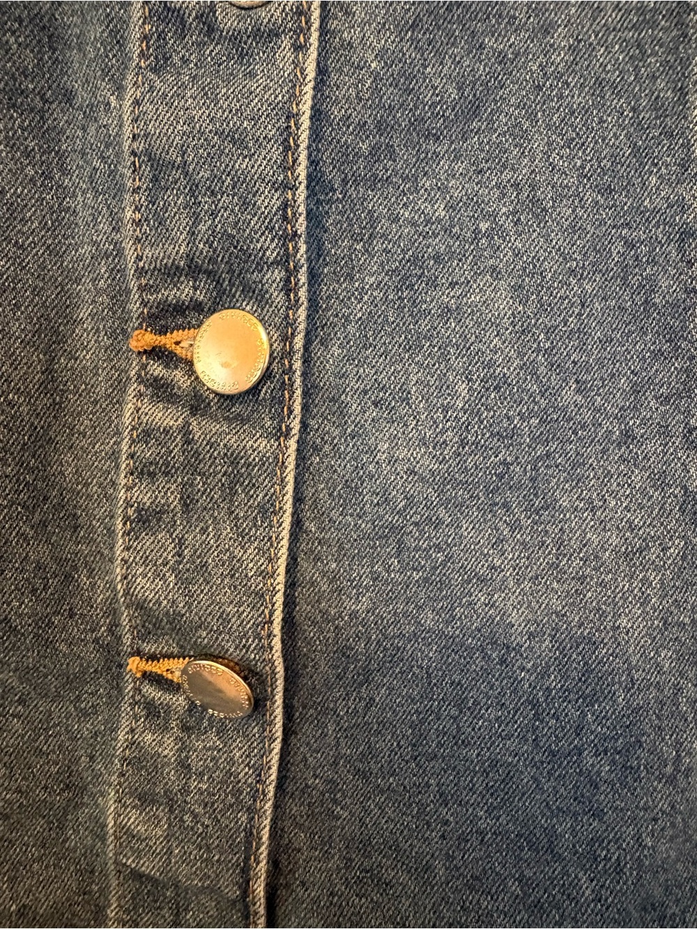 H&M Blue Button-Front A-Line Denim Skirt - Picture 3 of 7